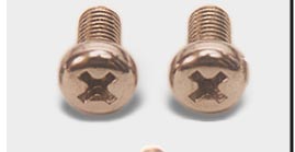 Cheese head slotted screws, Counter sunk head slotted screws 