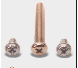 Round head slotted screws, Pan head slotted screws 